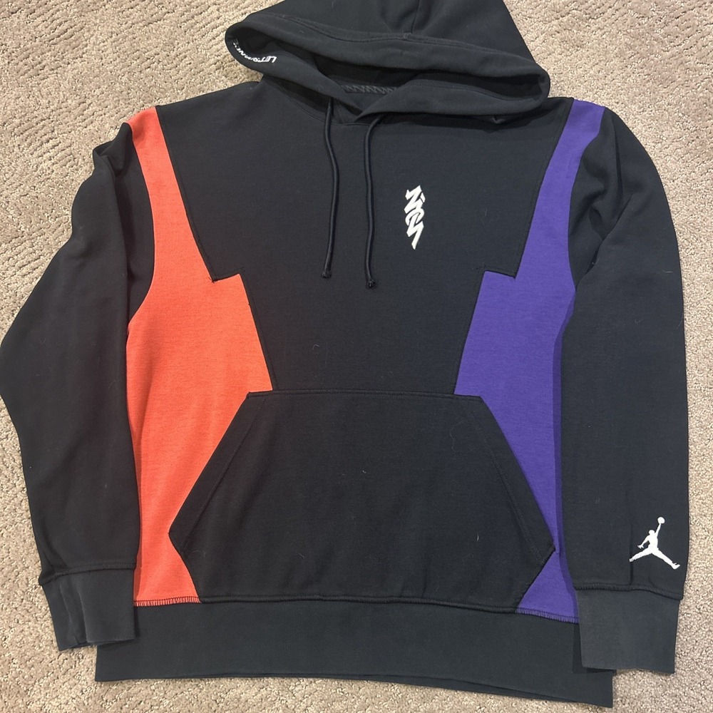 Nike Air‎ Jordan Zion Hoodie Mens Medium Multicolor Cotton Standard Fit